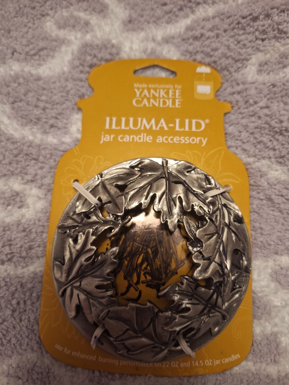 Yankee Candle Silver Leaf Illuma-Lid Jar Accessory